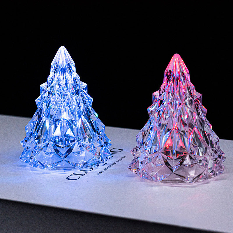 Mini LED Crystal Juletre Nattlys