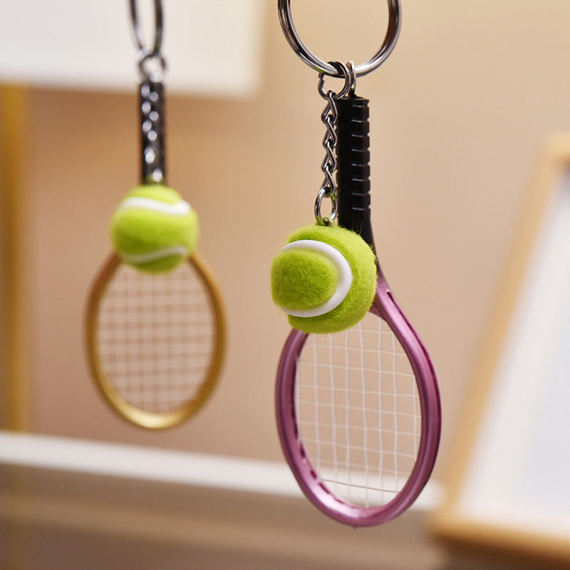 Mini nøkkelring med tennisracket