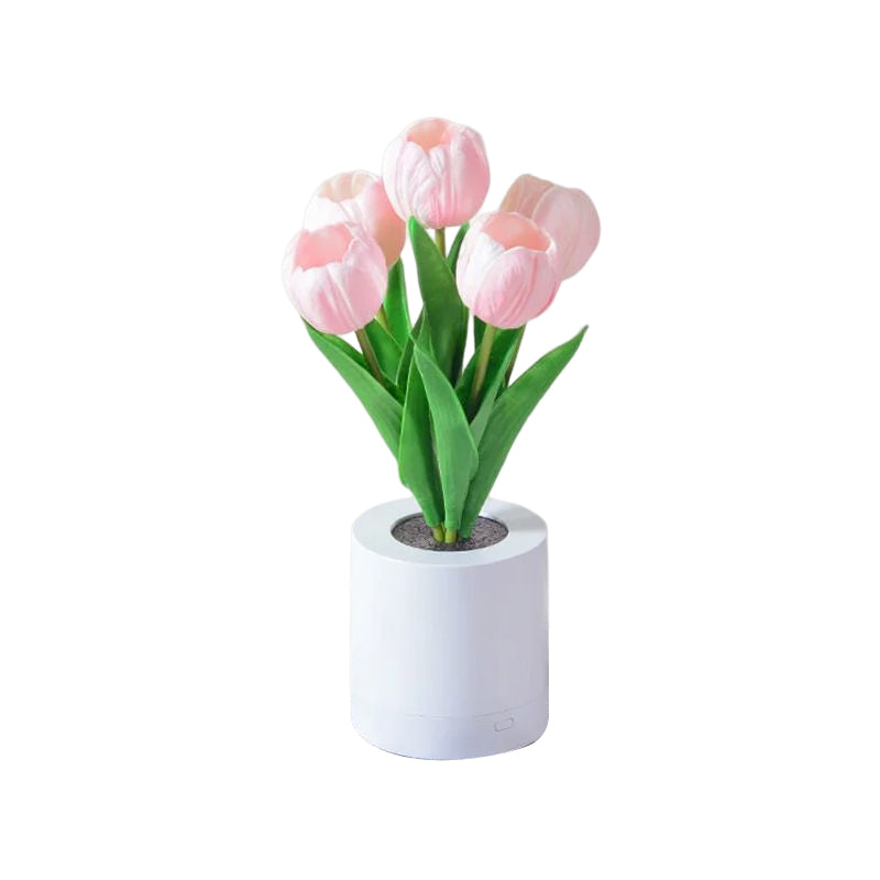 LED oppladbart tulipan nattlys