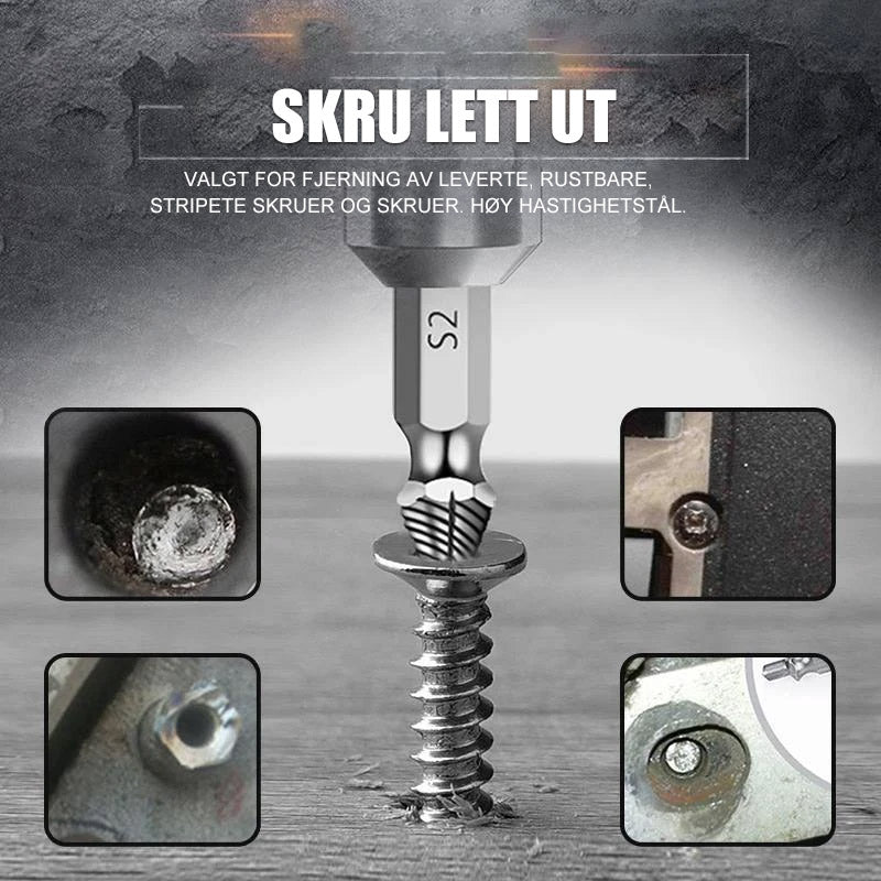 Skrueuttrekker (4 stk / 5 stk / 6 stk)