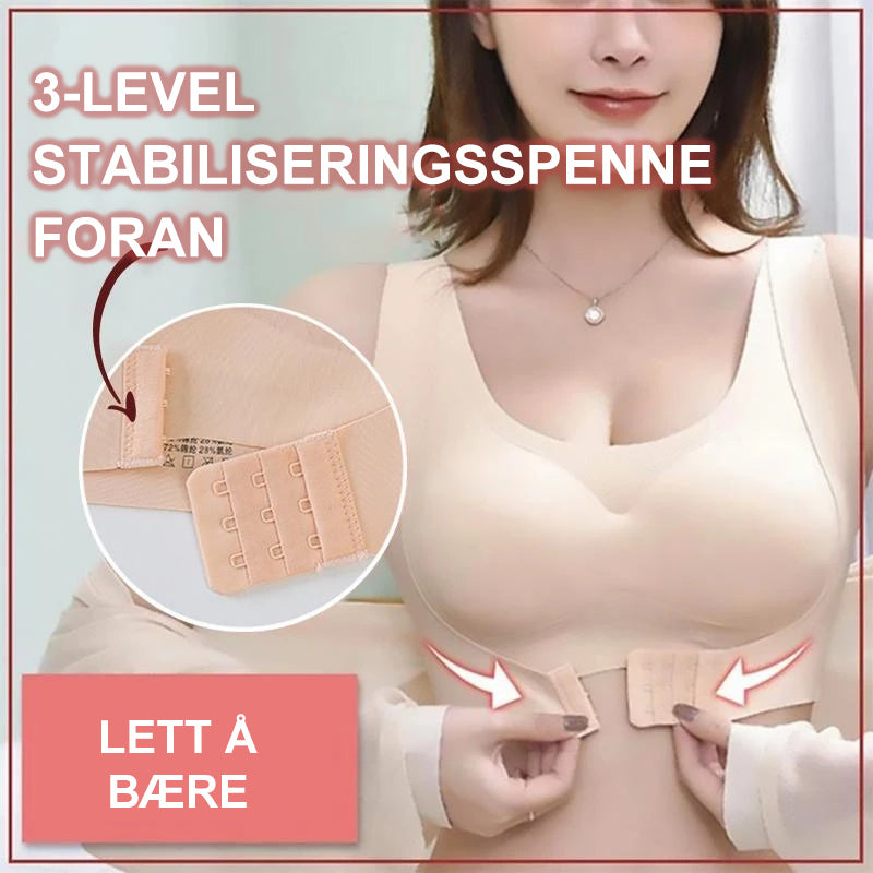 Sømløs støtte foran spenne Bh