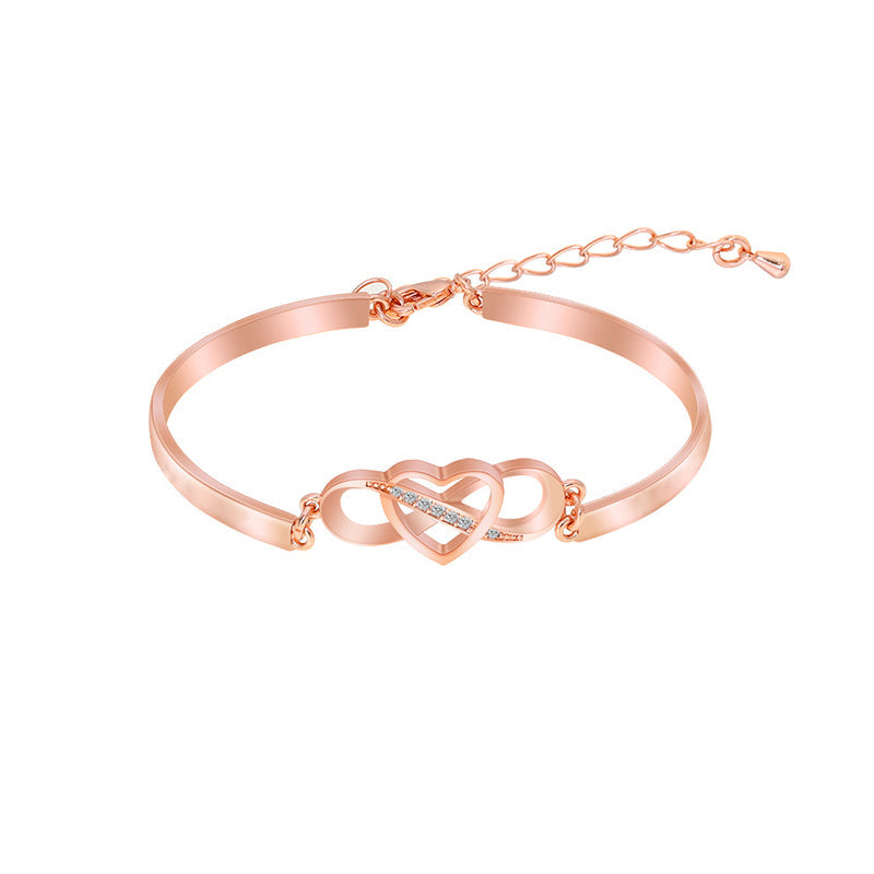 Husk alltid jeg elsker deg Mamma Forever Love Heart Armbånd