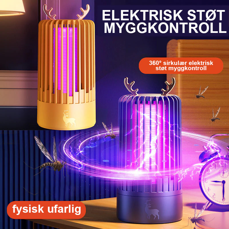 Mygglampe med gevirdekor