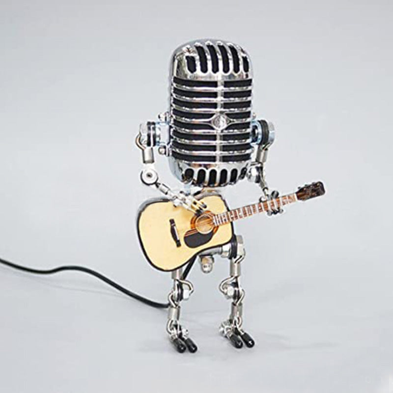 Vintage Design Mikrofon Robot Dekorasjon