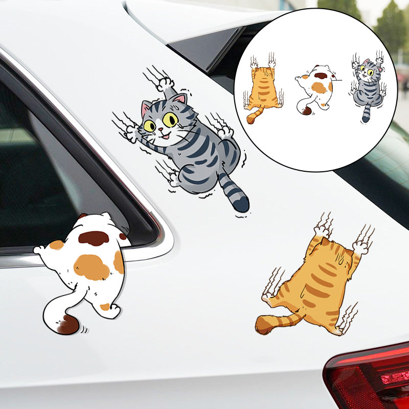 Søte katte tegneserie-bilklistremerker