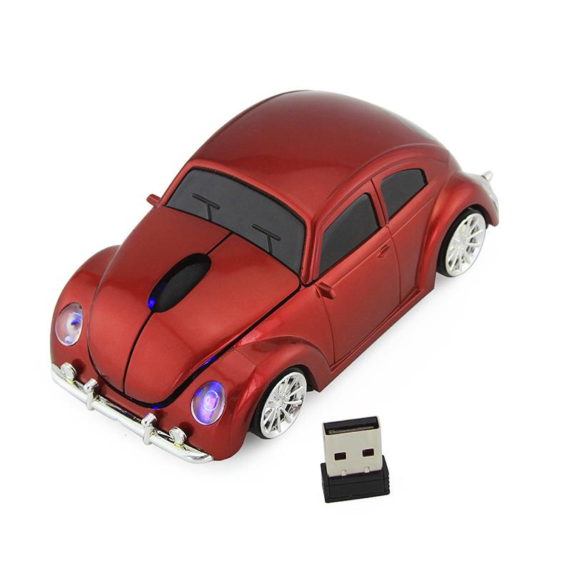 Søt trådløs bilmodell mus med USB