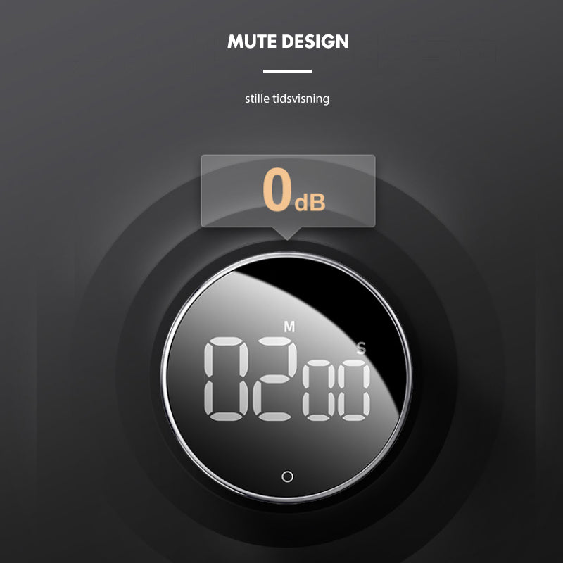 Multifunksjonell magnetisk digital timer