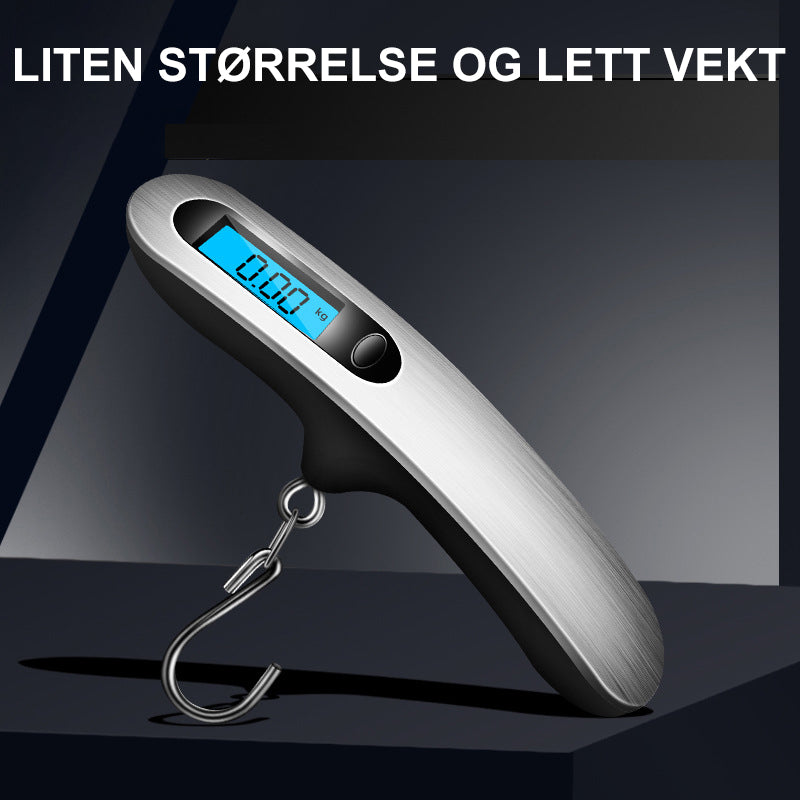 Bærbar elektronisk vekt med krok