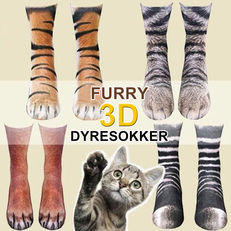 Flurry 3D Animal Paw Sokker-[ONE SIZE FITS ALL]