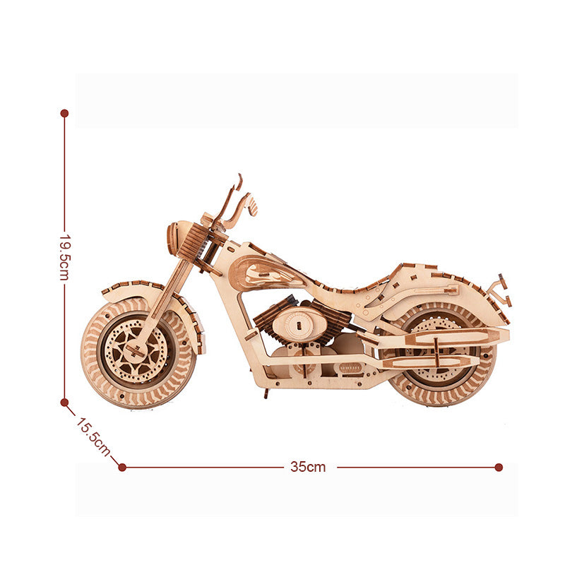 3D motorsykkel modell puslespill i tre