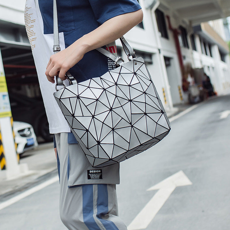 Diamond bucket bag