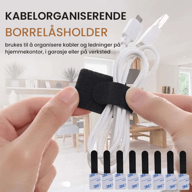 Selvklebende borrelåsspenne