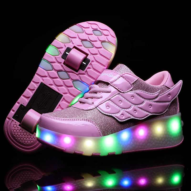 Two Wheels Lighted Roller Sneakers