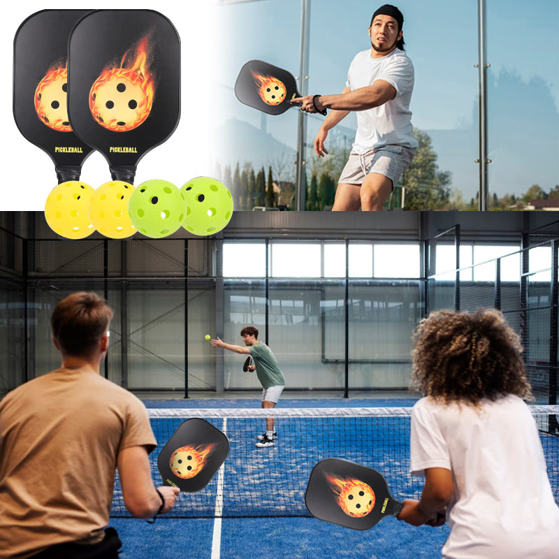 Nouveau jeu de pagaies de Pickleball en fibre de verre