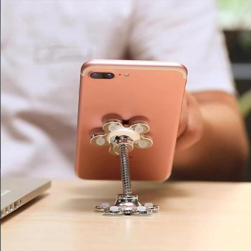 360 ° blomsterformet roterbar sugekopp-telefonholder