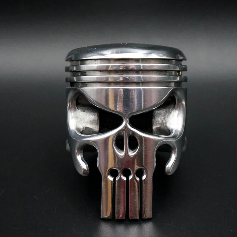 Piston Art Skull nøkkelring