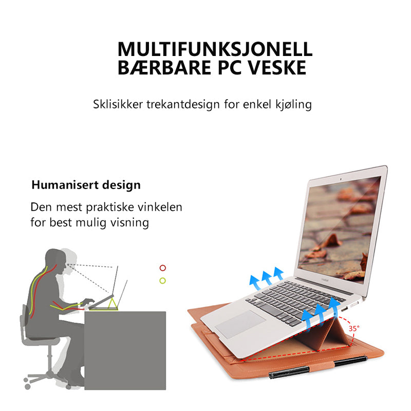 Multifunksjonell Bærbar PC Veske