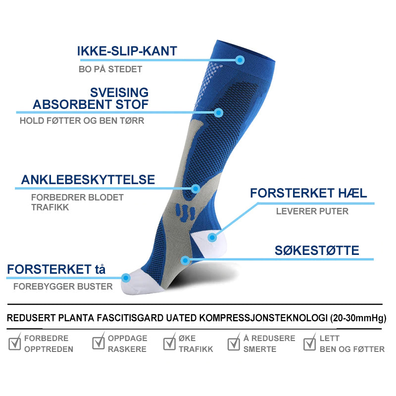Sports kompresjonsstrømper