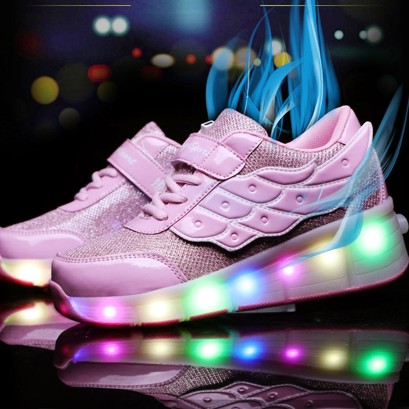Two Wheels Lighted Roller Sneakers
