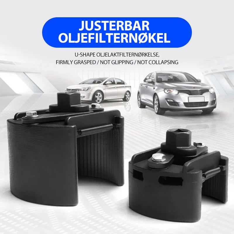 Justerbar oljefilternøkkel