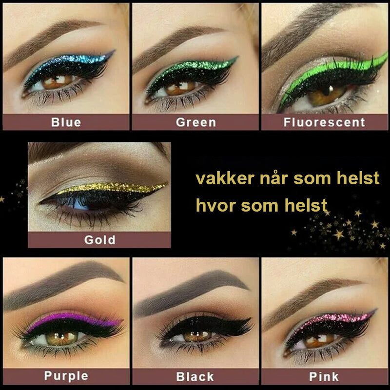 Vanntett og gjenbrukbar eyeliner og vippeklistremerke