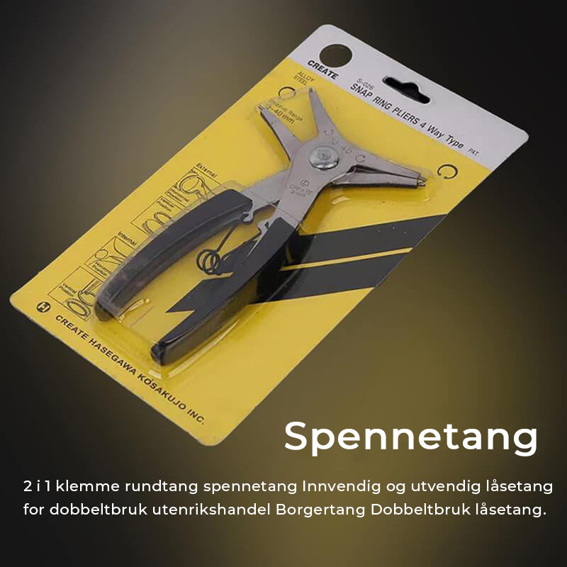 2-i-1 Låseringtang