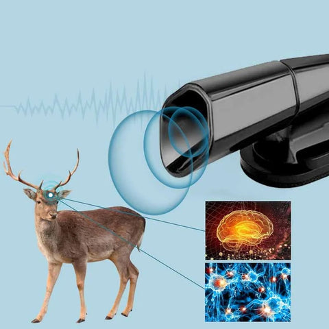 Ultralyd hjortvarslingsfløyteavviser for bil