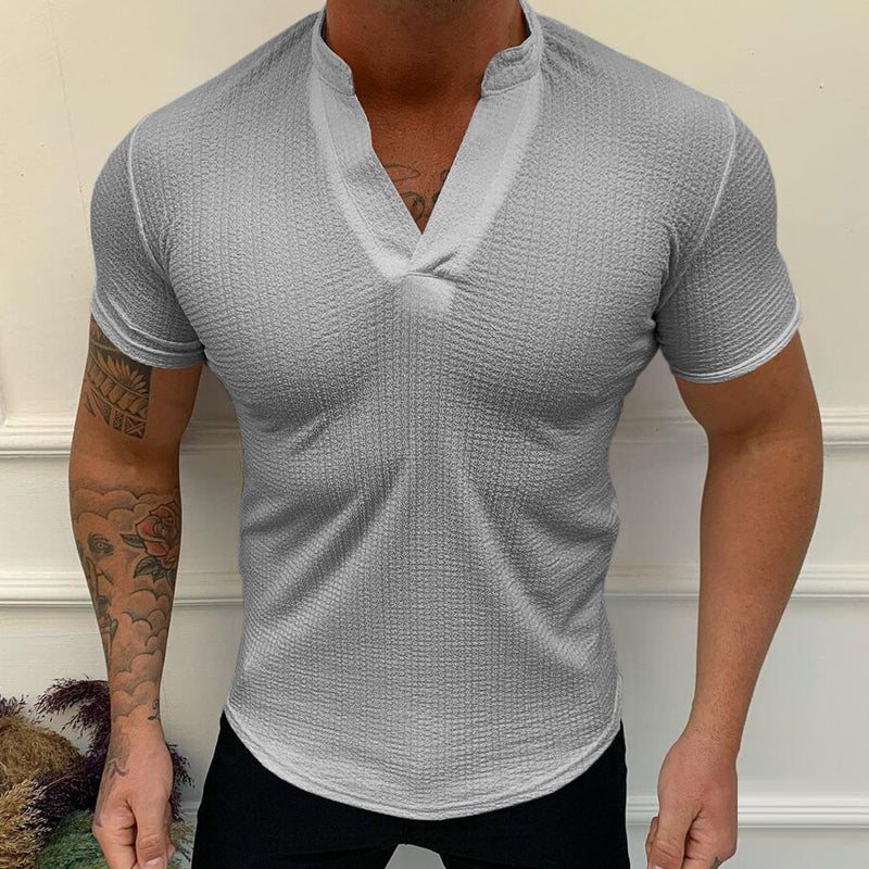 Stilig V-hals t-skjorte for menn