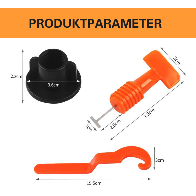 Gjenbruk flis utjevning system (50 stk)