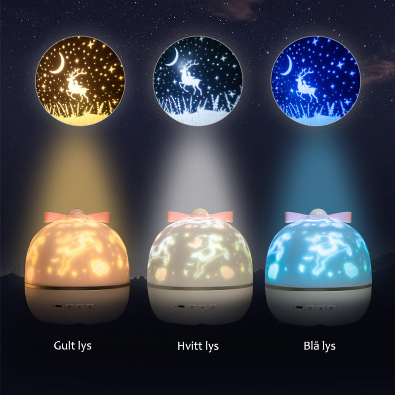 360 Rotation Starry Sky-projektor