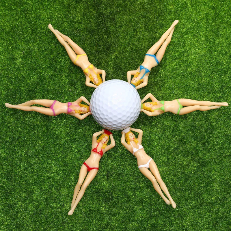 Funny Bikini Girls Golf Tee (6 stk)