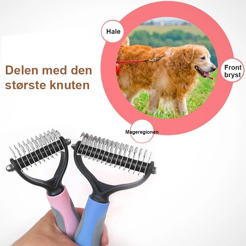 kjæledyr pleie tosidige kam