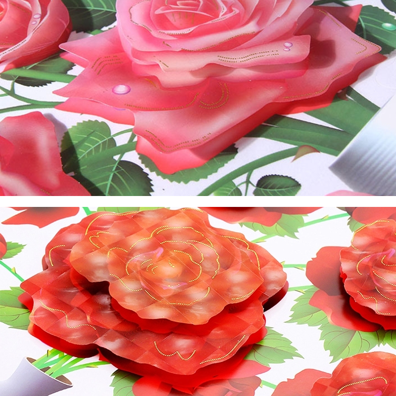 Gjør-det-selv 3D selvklebende vase-klistremerker