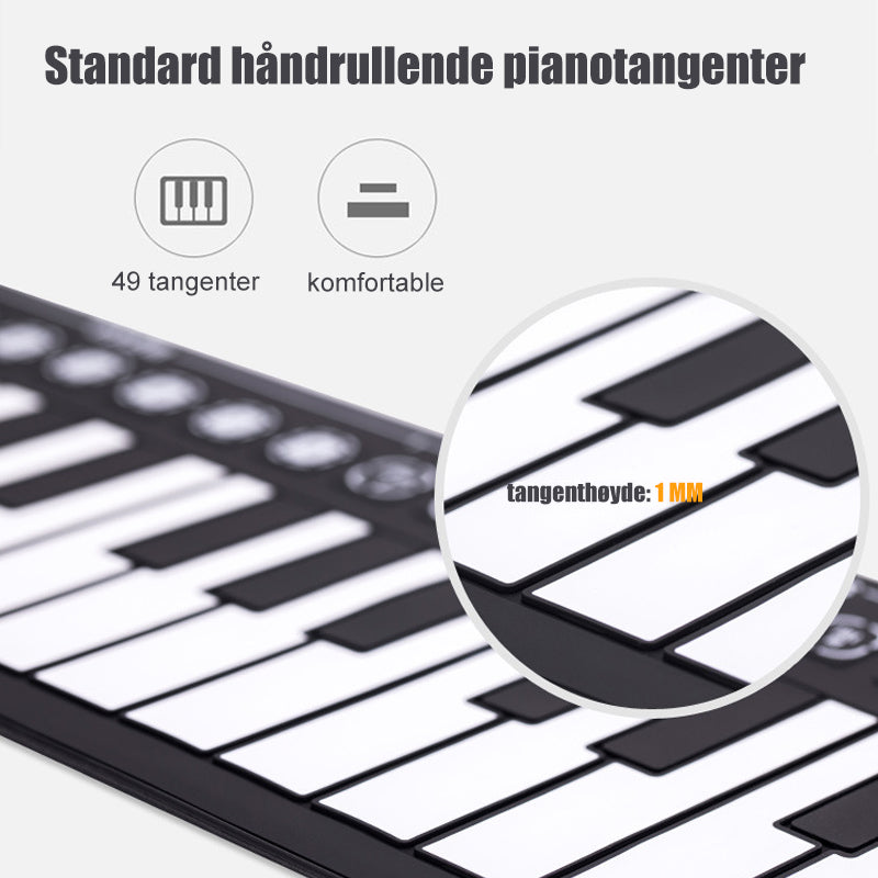 Sammenrullbart Digitalt Piano
