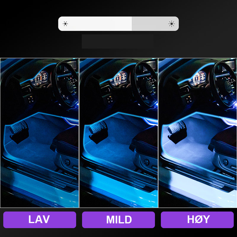 Neon-lysstrimmel til Bil