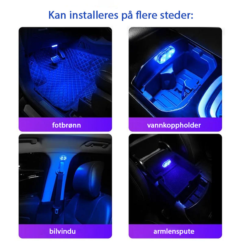 LED berøringsfølsomt dekorativt stemningslys for bilen