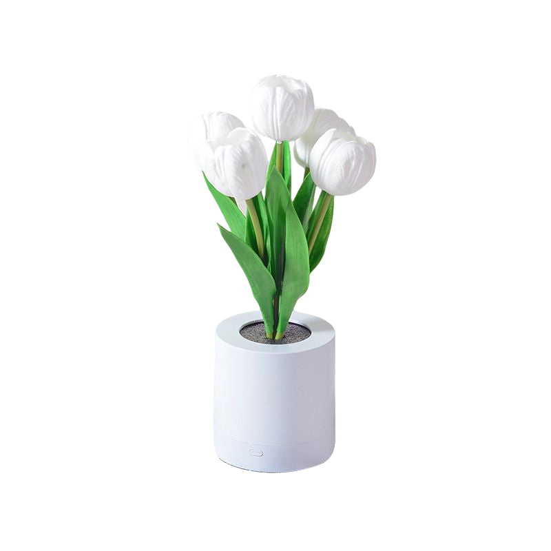 LED oppladbart tulipan nattlys