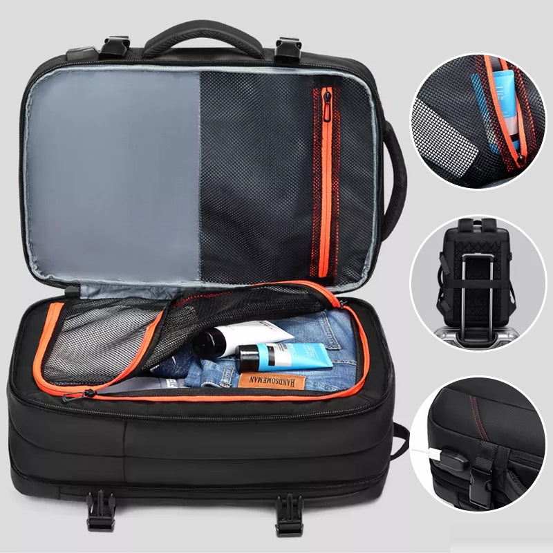Vanntett datamaskinryggsekk med USB-ladeport