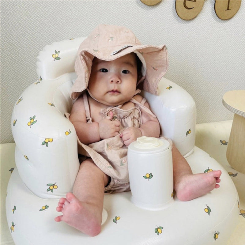 Manuell oppblåsbar babysofa
