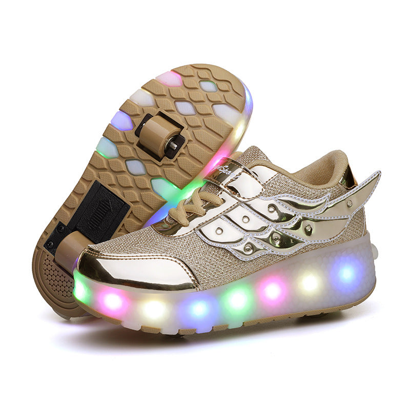 Two Wheels Lighted Roller Sneakers