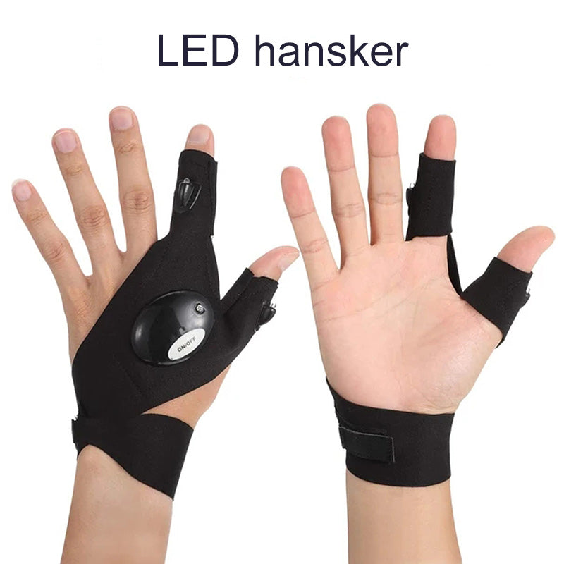 LED-hansker med vanntette lys