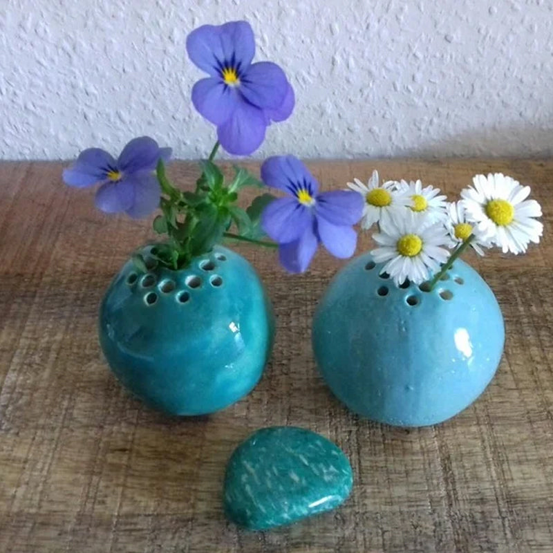 Harpiks håndlaget vase for blomst, borddekor