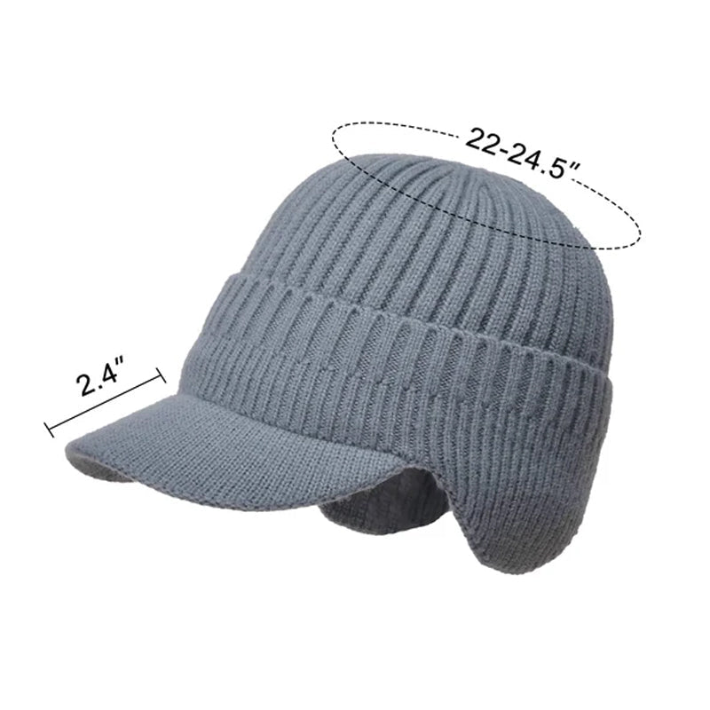 Outdoor Riding Elastic Warm Ear Protection Knitted Hat