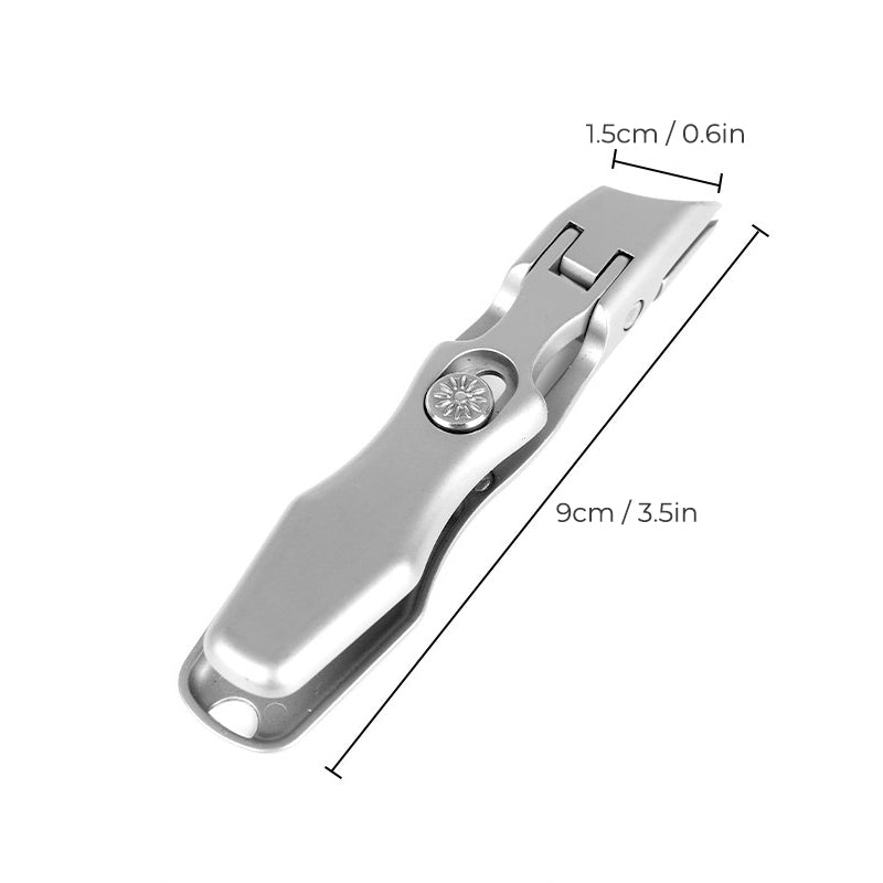 Large opening oblique nail clippers