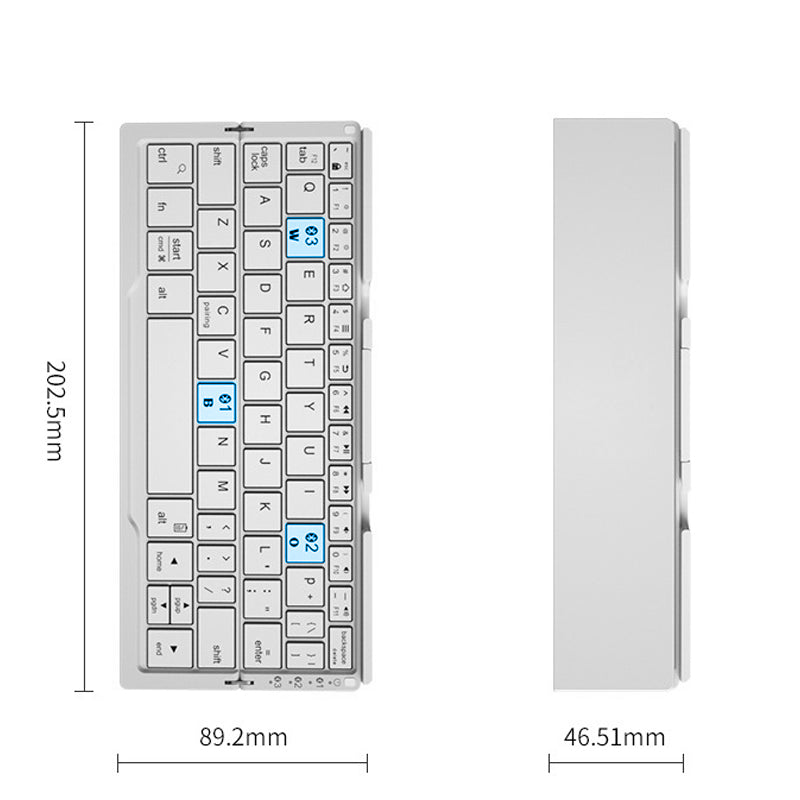 Bluetooth sammenleggbart tastatur