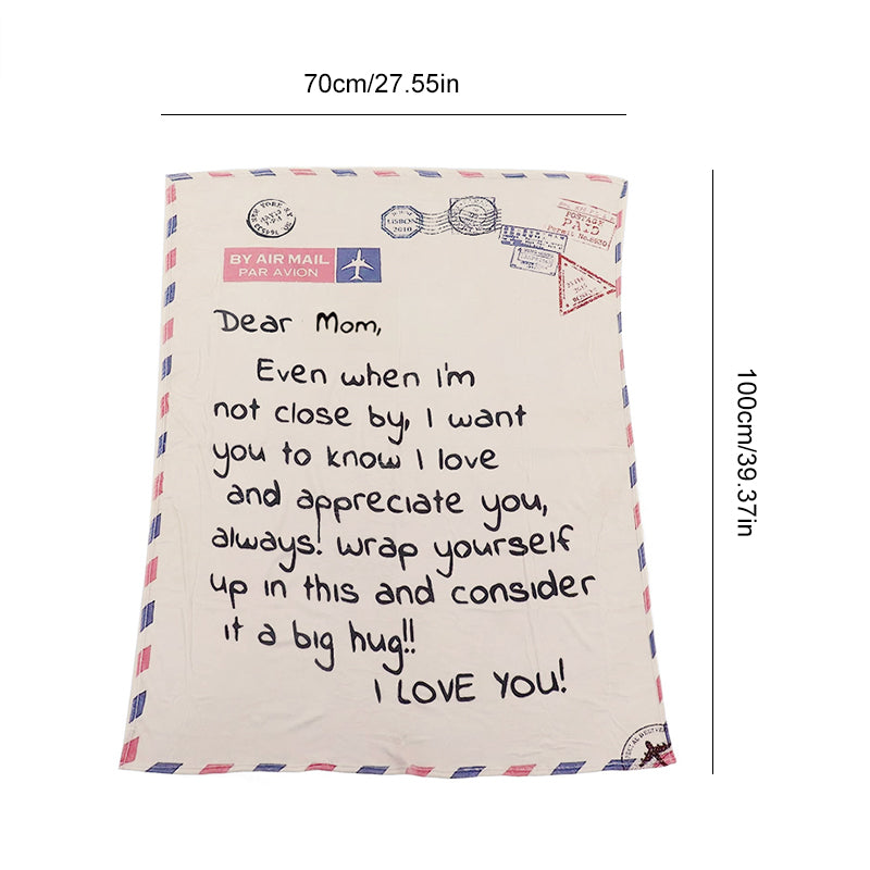 Mom/Dad Letter Blanket