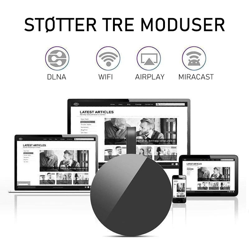 Bærbar trådløs HDMI-mottaker
