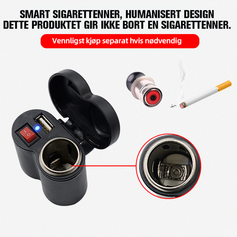 Motorsykkel Multifunksjons Ladeplugg