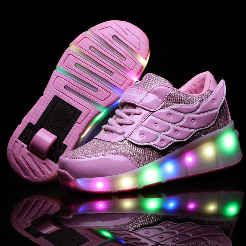 Two Wheels Lighted Roller Sneakers