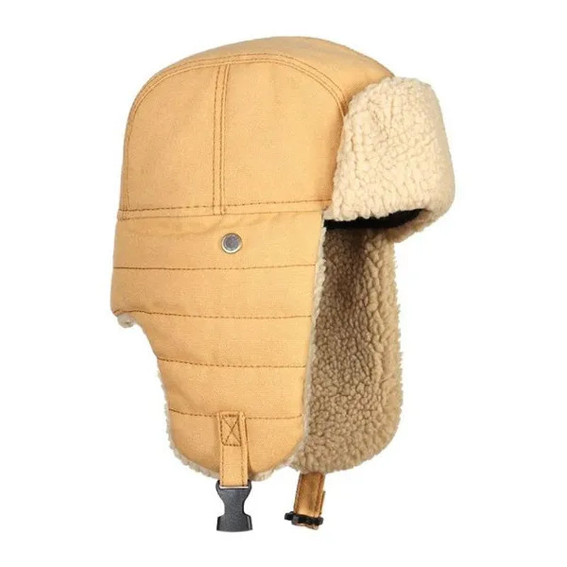 Vintage ear protection fleece hat